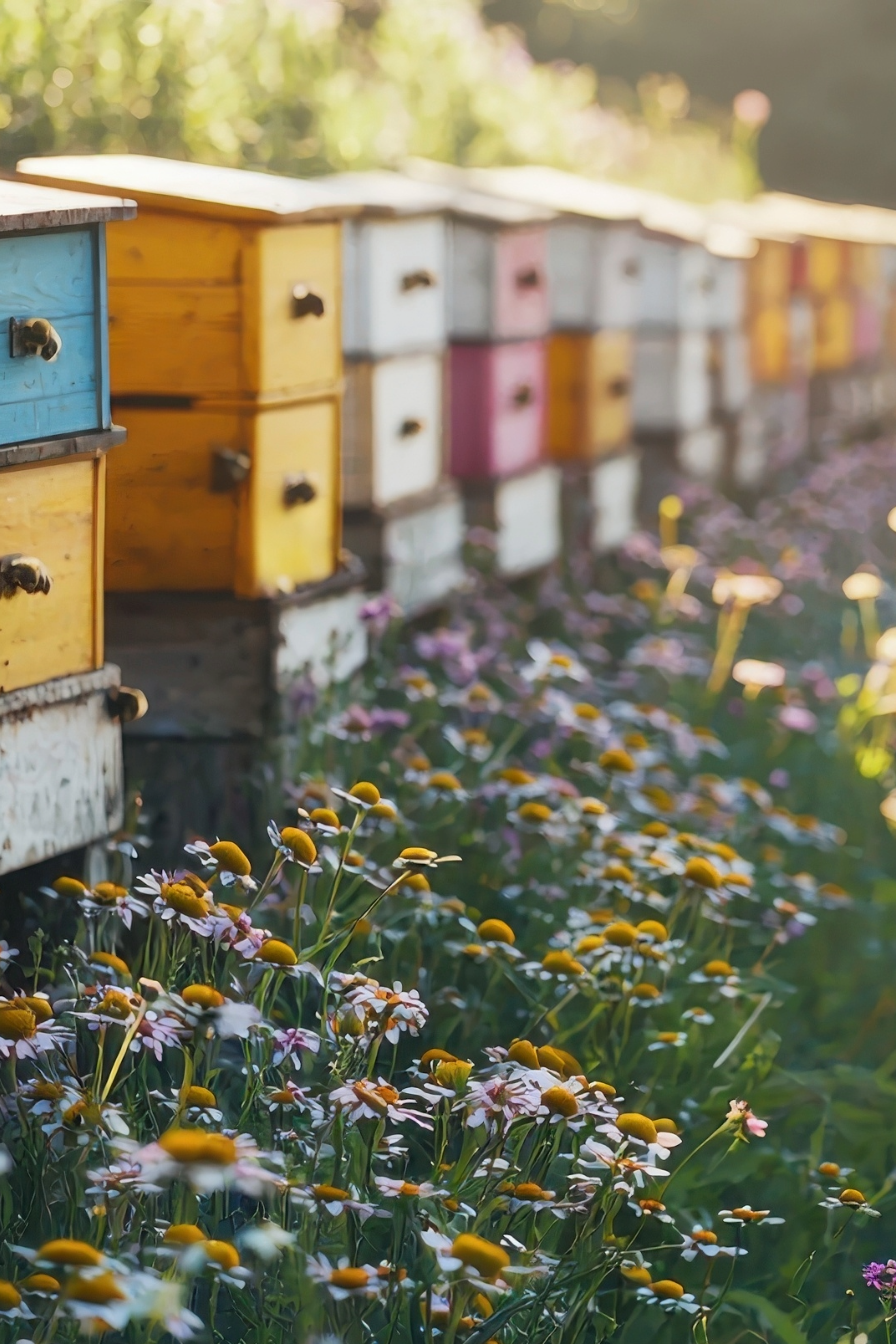 Sydhiss har köpt andelar i bikupor som ger oss möjlighet att ta del av ett bisamhälle och även bidra till ökad pollinering och ökad biologisk mångfald på skånska landsbygden.