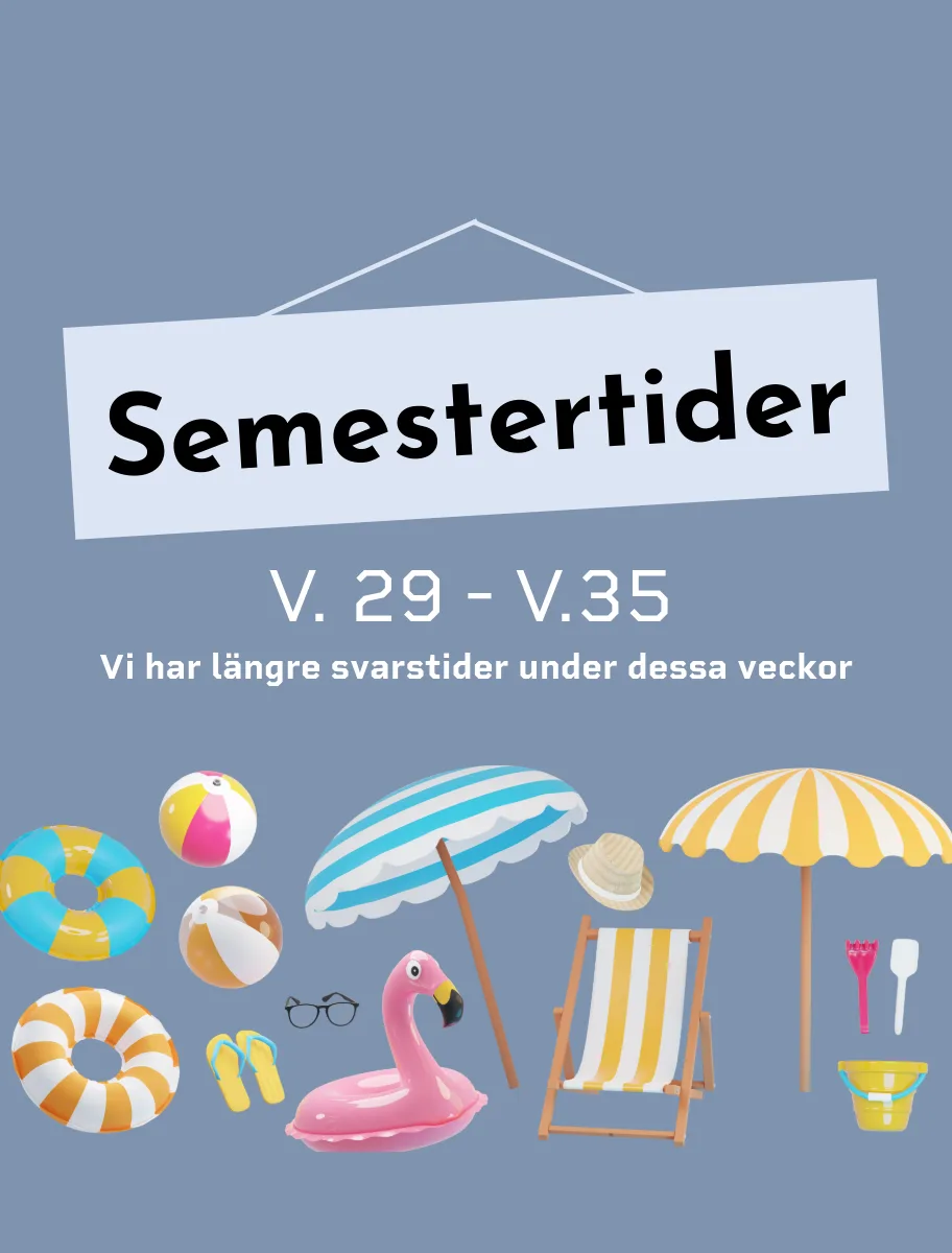 Vi tar snart semester
